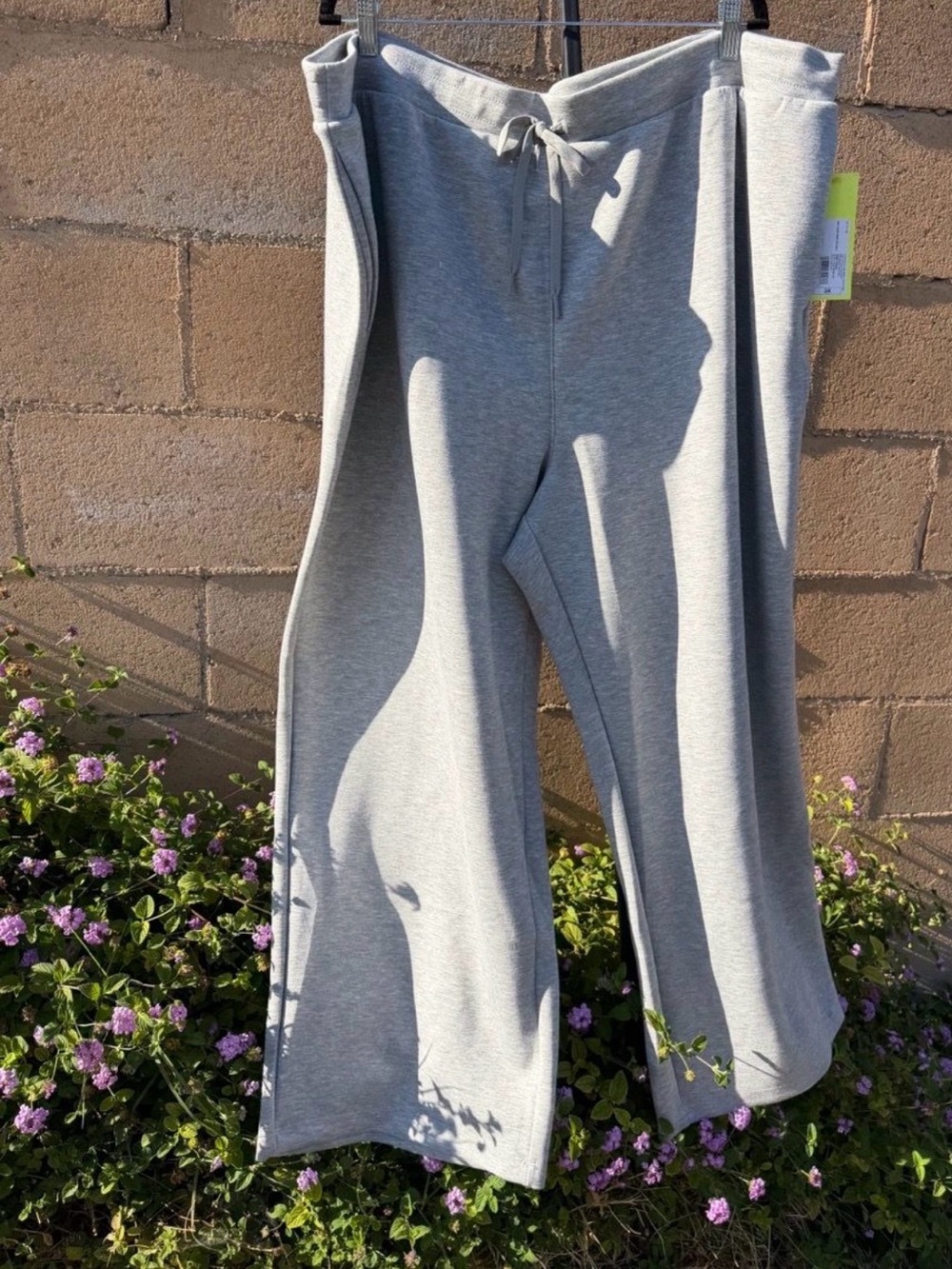 All In Motion Airy Sleek wide leg pants in a heathered gray color size 2X NWT